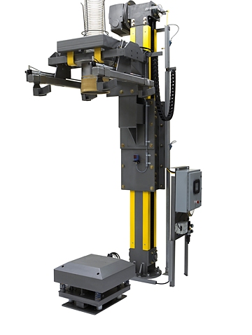 Control and Metering CTE cone table bulk bag filler