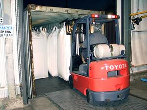 Loading pallet free bulk bags